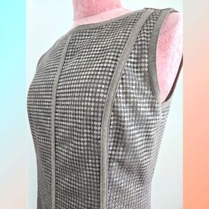 Akris Punto Sheath‎ Sleeveless Geonetric Pattern Dress Size 6